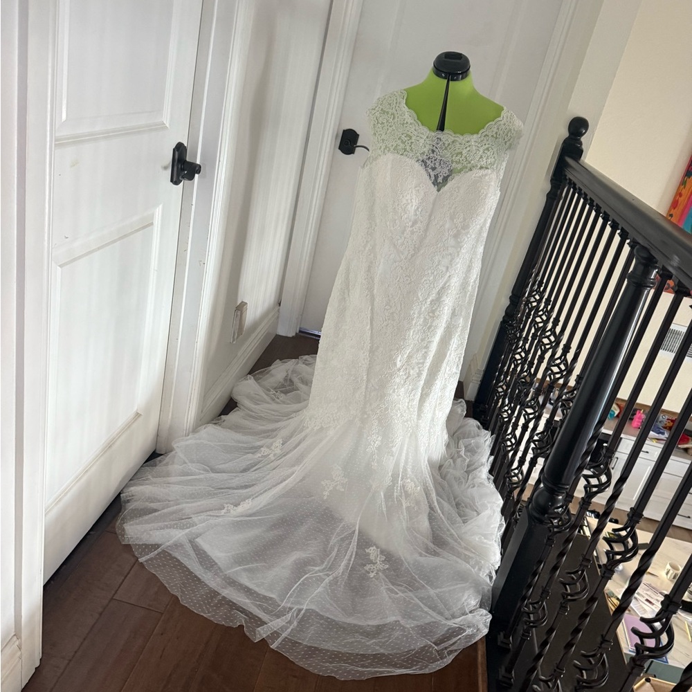 Beautiful Lace Bridal Gown with Train